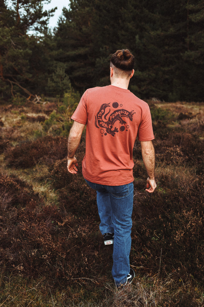 T-shirt Fox Rusty Brown