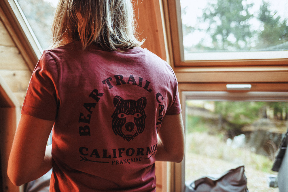 Women T-shirt Bear Trail Camp Topaz