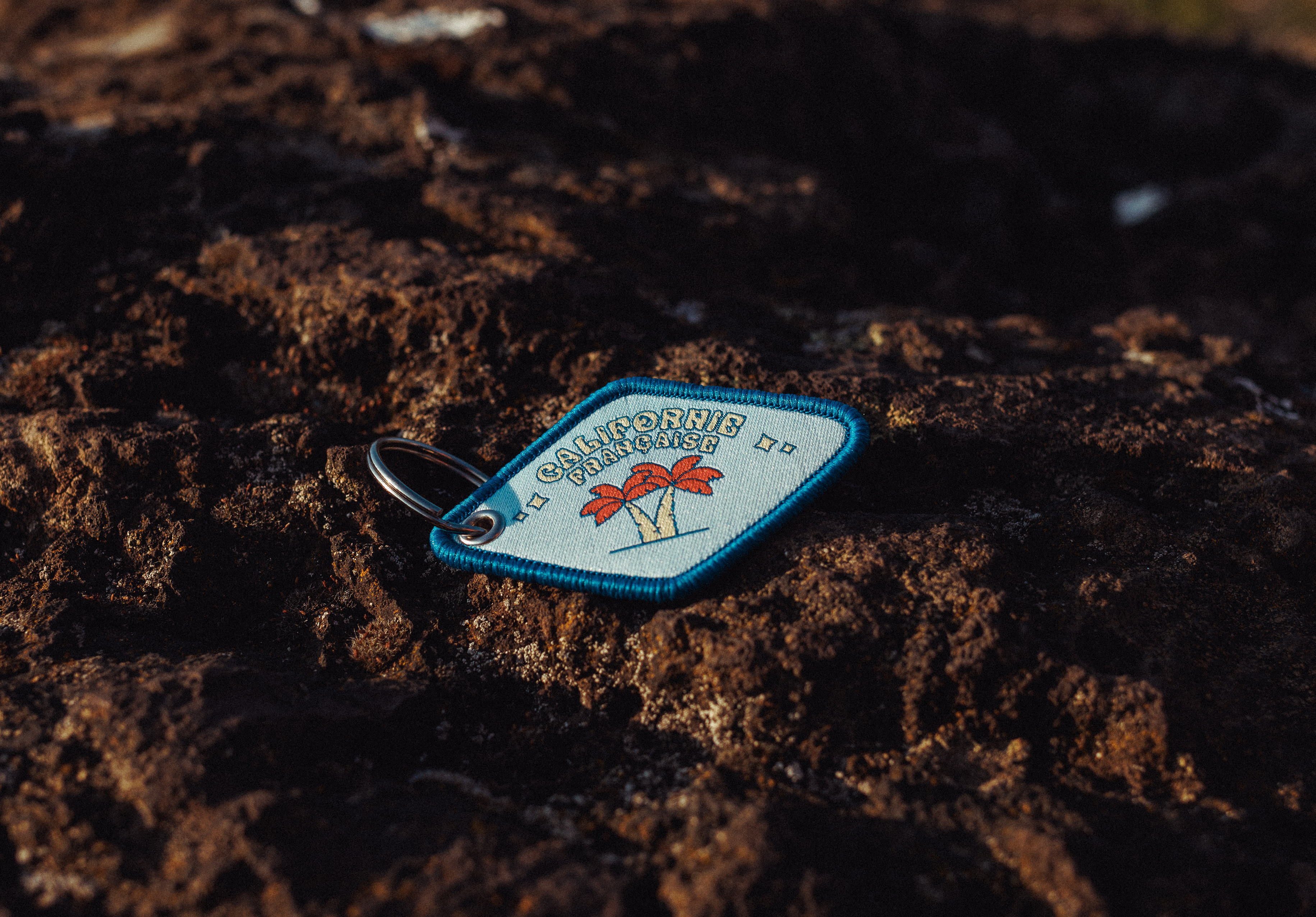 Palm Sign Key Ring Blue