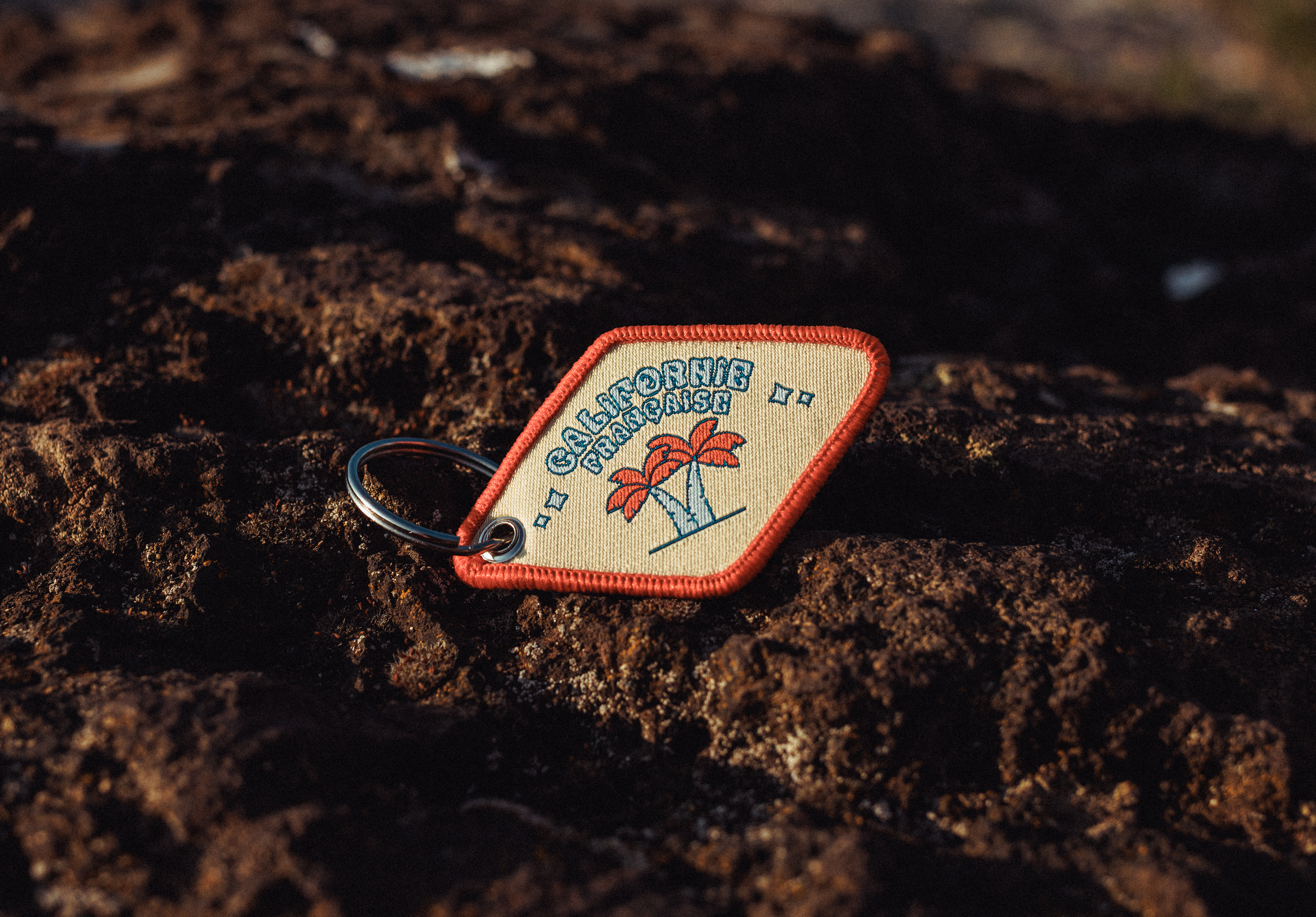 Palm Sign Key Ring Cream