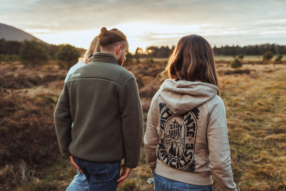 Women Hoodie Stay Wild Sand