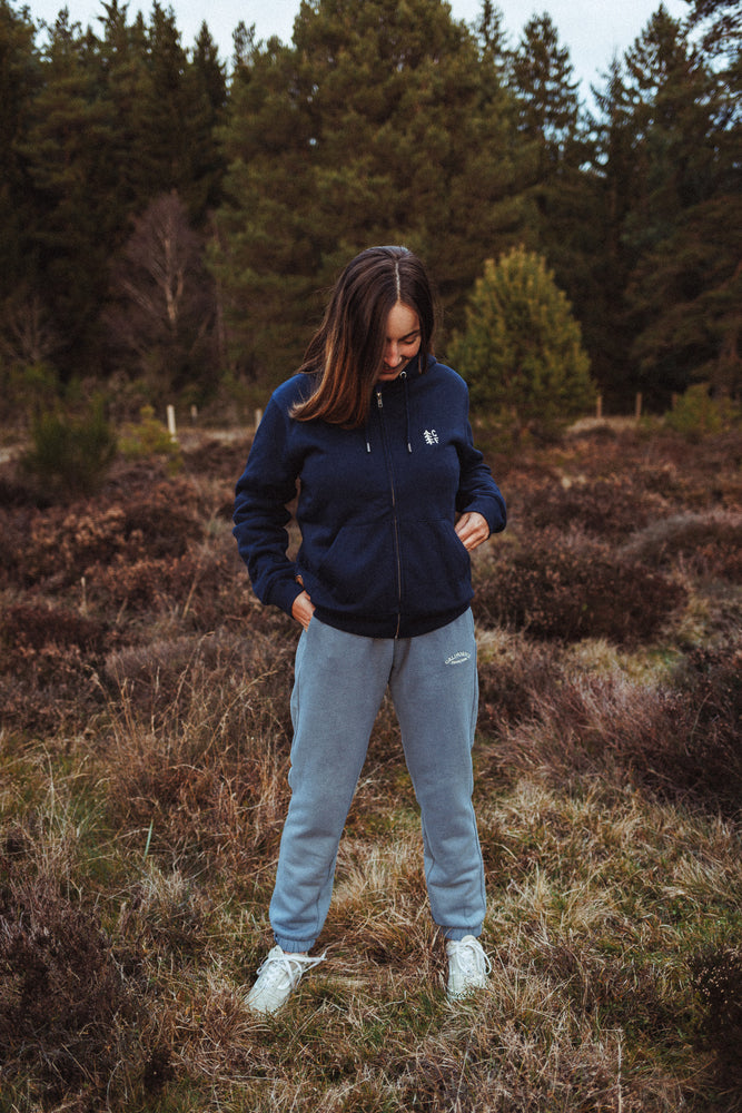 Hoodie Sherpa Navy CF Tree