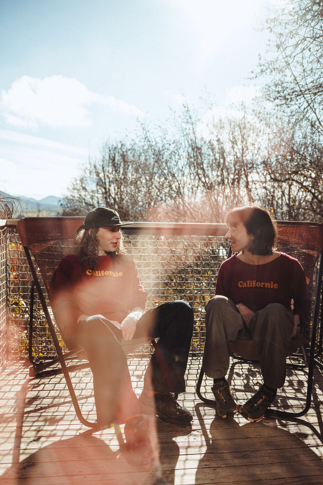 Crewneck Vintage Logo Burgundy