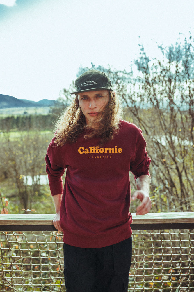 Crewneck Vintage Logo Burgundy
