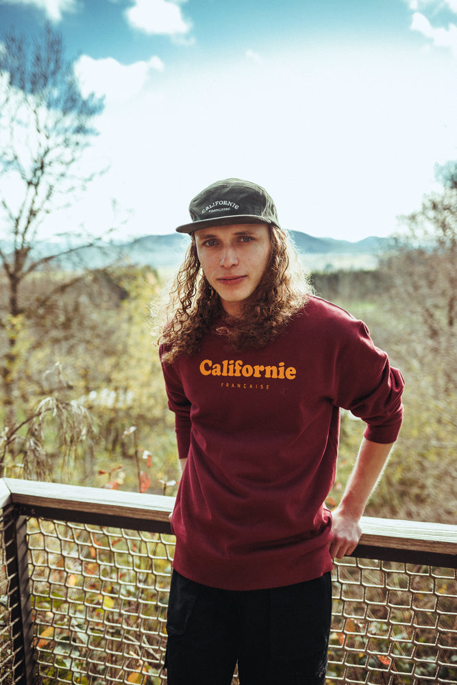Crewneck Vintage Logo Burgundy