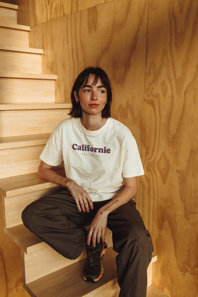 Women T-shirt Crop Vintage Logo Raw