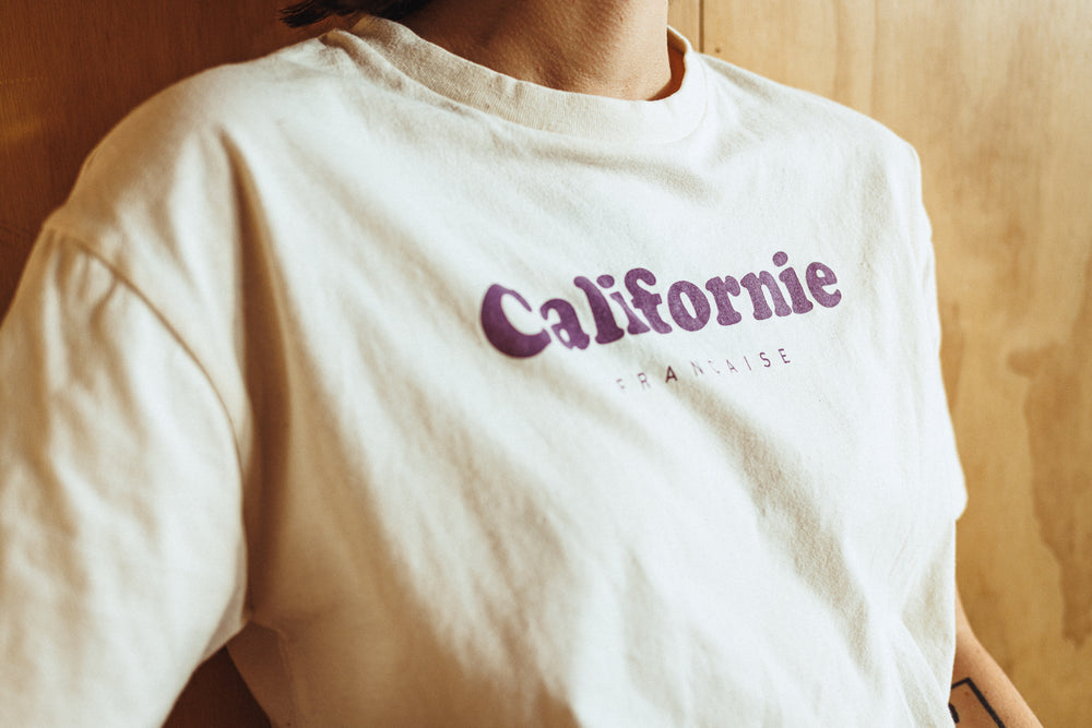 Women T-shirt Crop Vintage Logo Raw