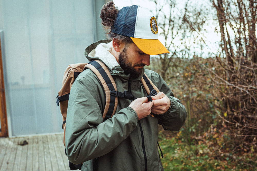 Long Jacket Sherpa Volcanic Sunset Khaki