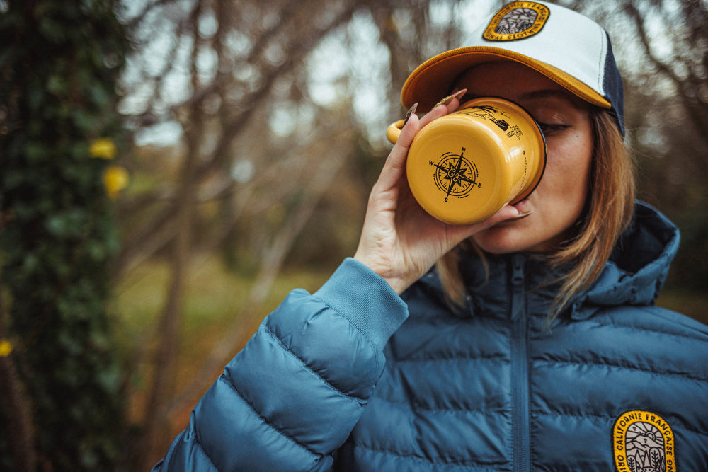 Women Puffy Volcanic Sunset Cobalt