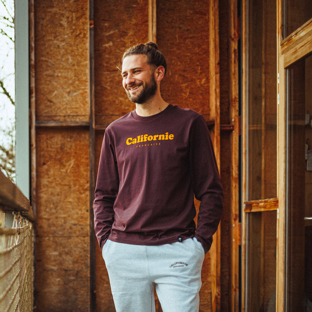 Long Sleeve Vintage Logo Redwood