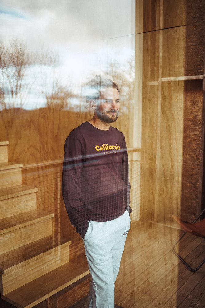 Long Sleeve Vintage Logo Redwood