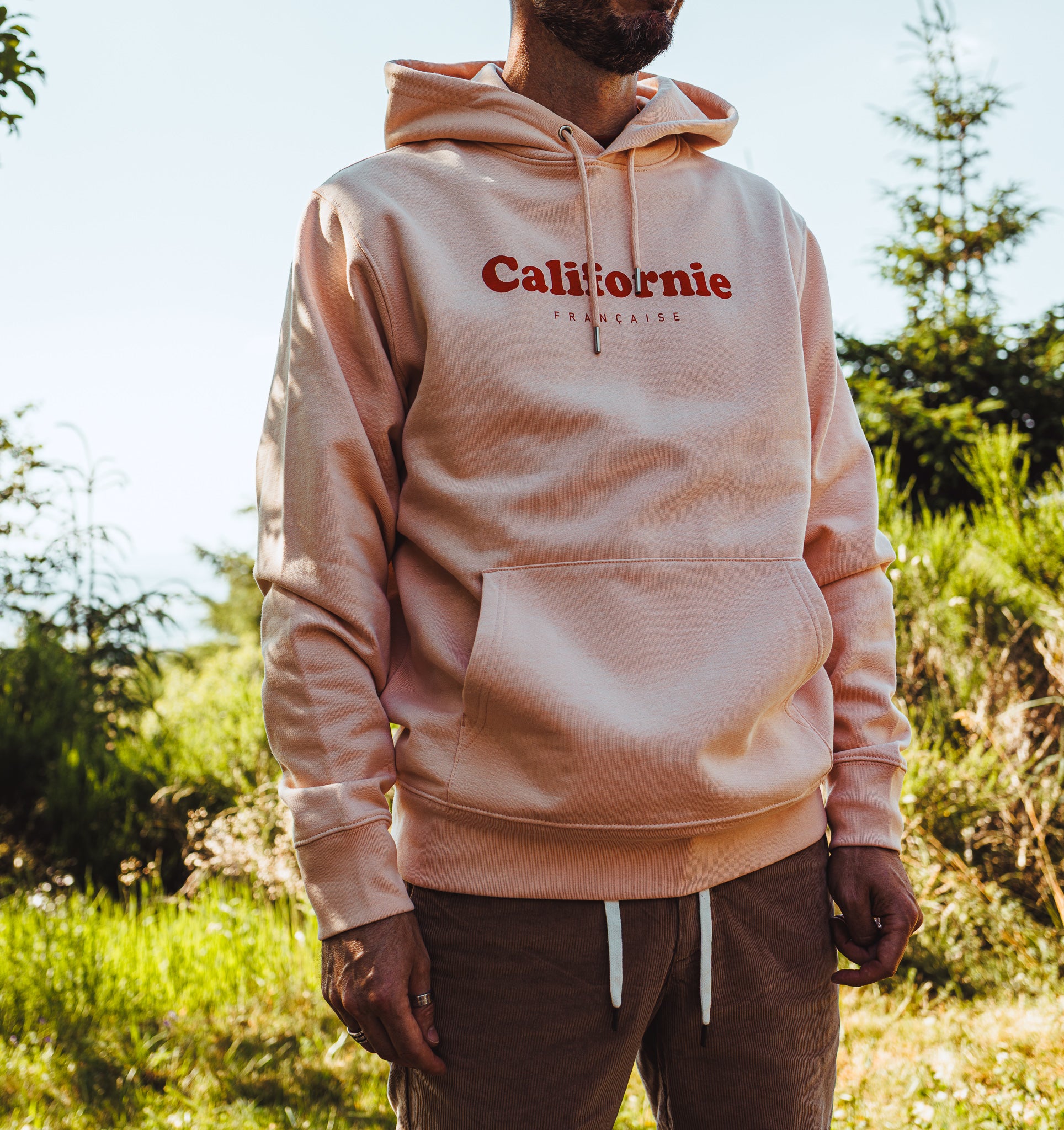 Hoodie Vintage Logo Peach