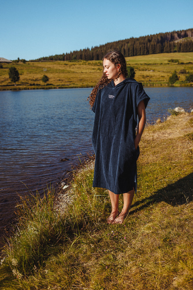 Towel Poncho Navy