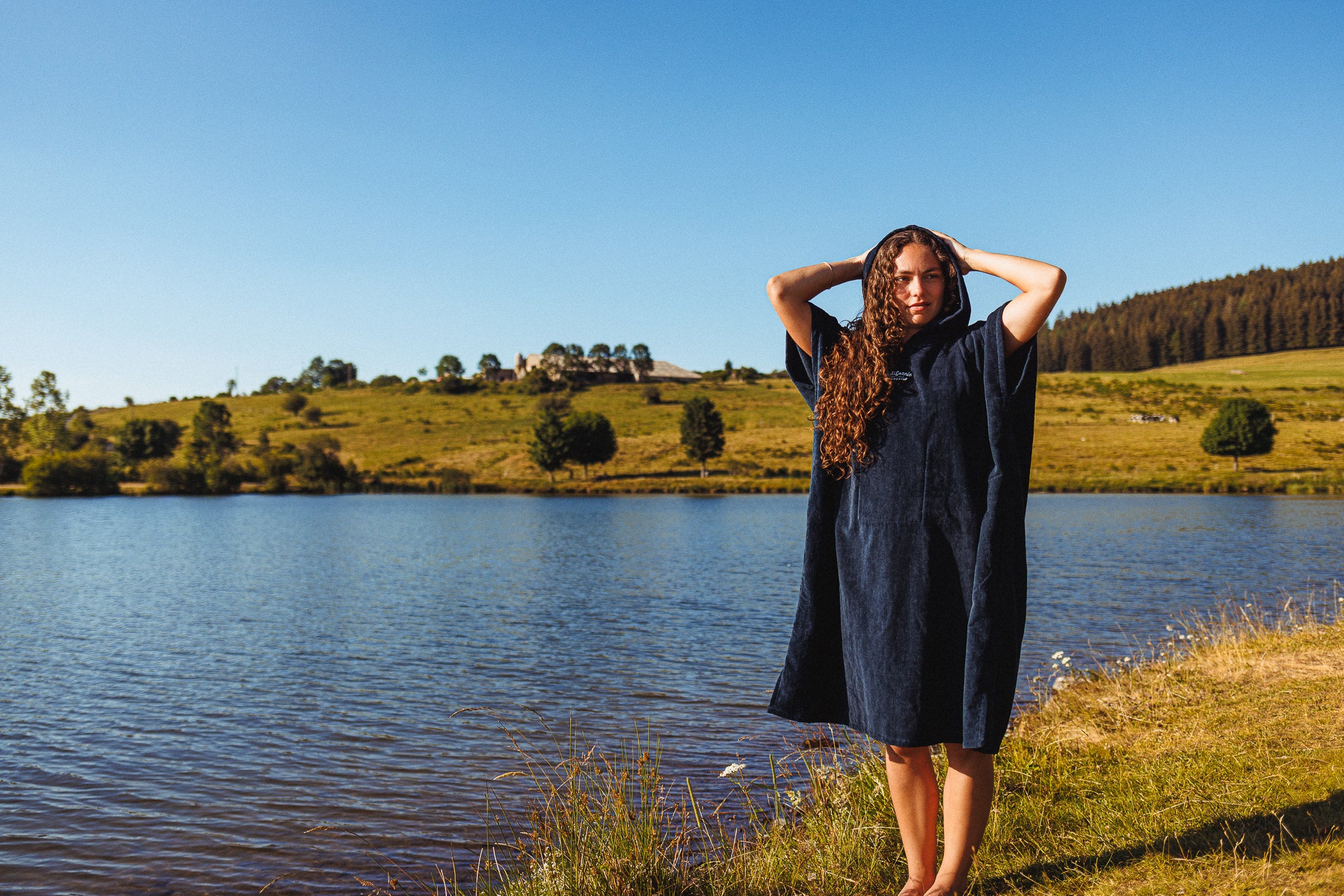 Towel Poncho Navy