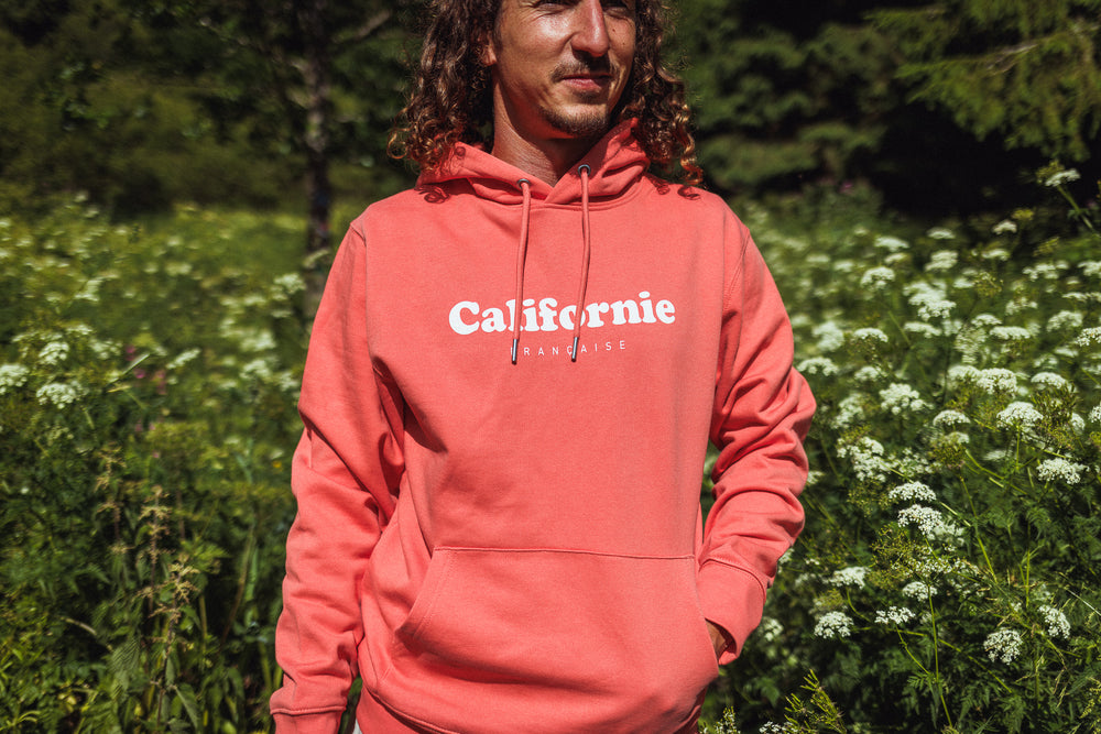 Hoodie Vintage Logo Coral Unisex