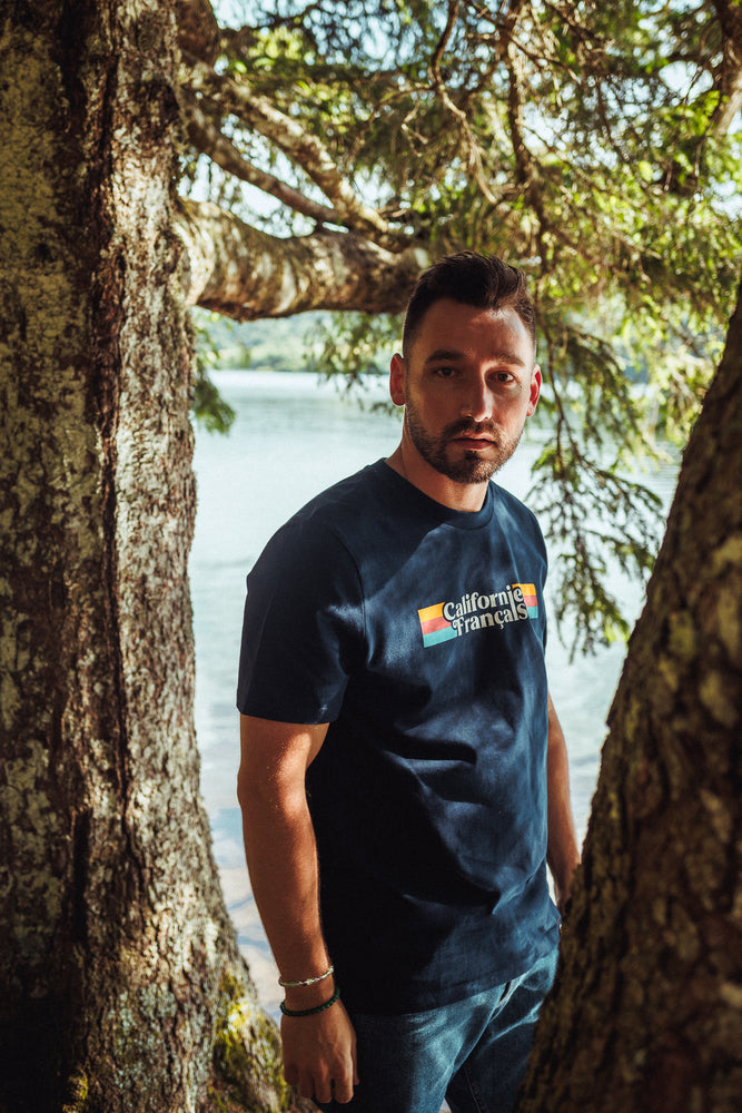 T-shirt Rainbow Navy