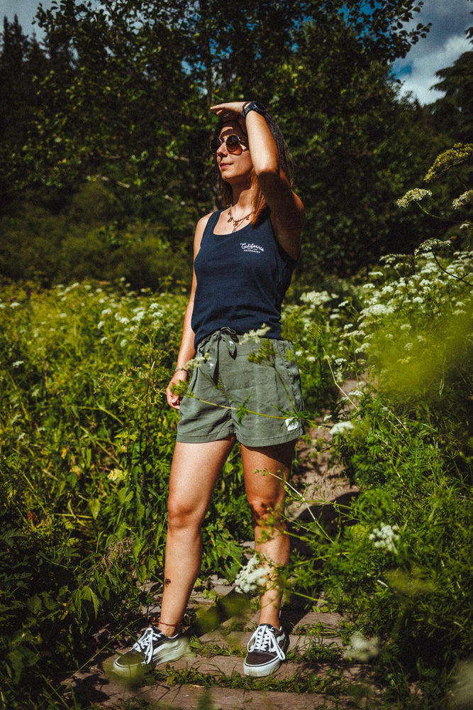 Women Tank Top Ripple Navy