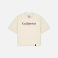 Women T-shirt Crop Vintage Logo Raw