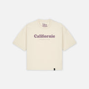 Women T-shirt Crop Vintage Logo Raw