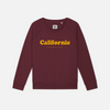 Women Crewneck Vintage Logo Burgundy