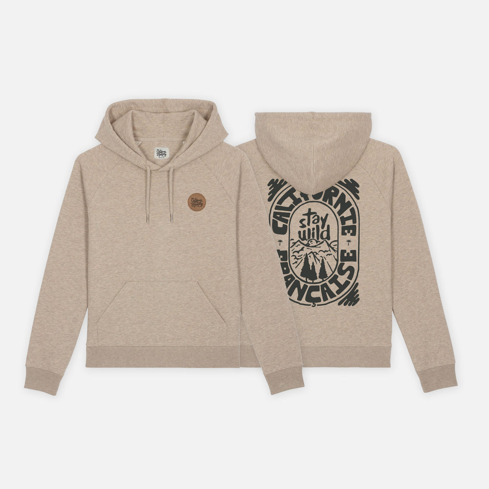 Women Hoodie Stay Wild Sand