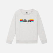 Women Crewneck Rainbow Light Gray