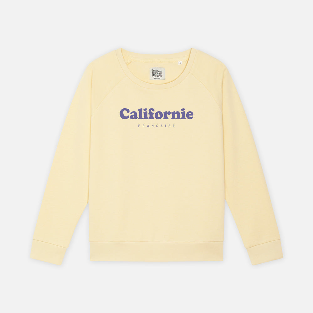 Women Crewneck Vintage Logo Yellow