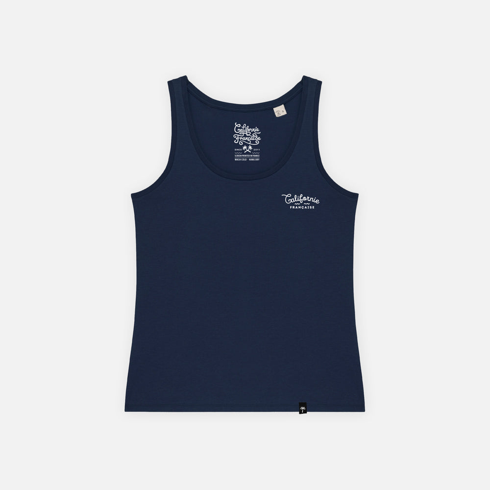 Women Tank Top Ripple Navy