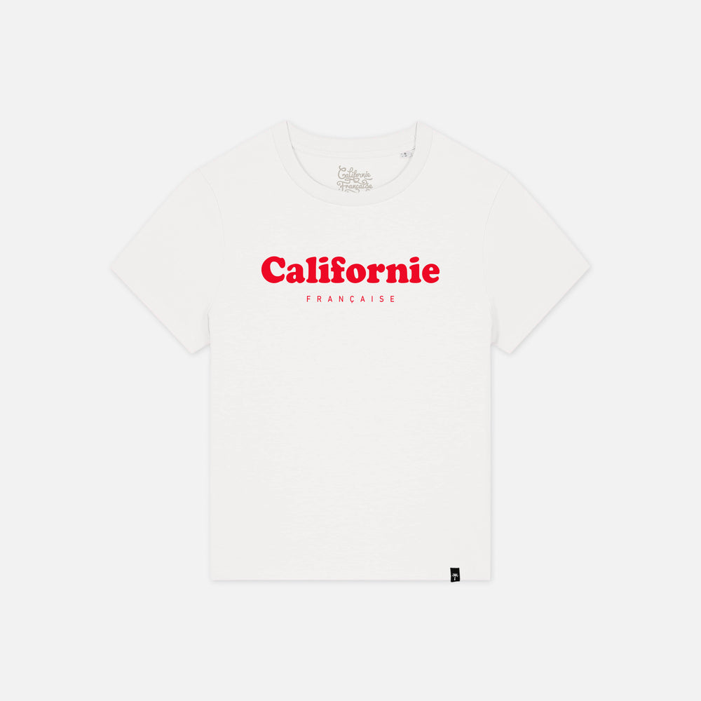 Women T-shirt Vintage Logo White
