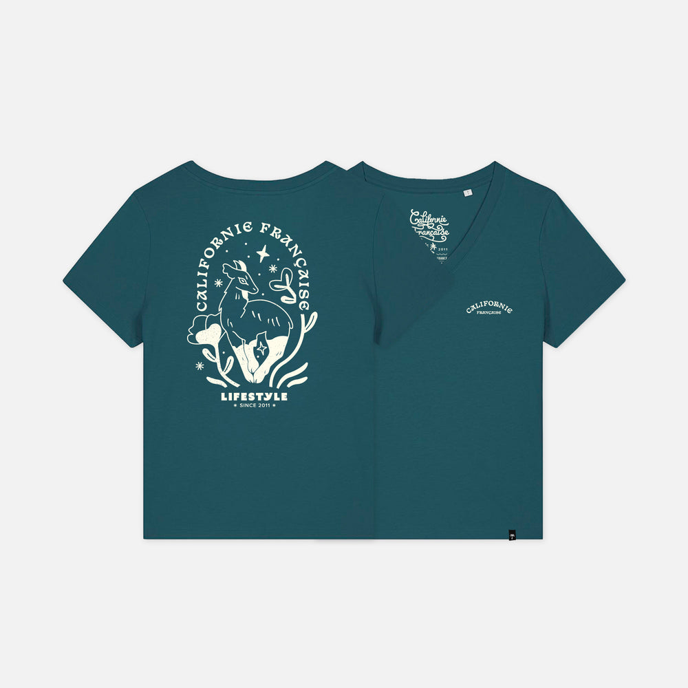 Women T-shirt GOAT V-Neck