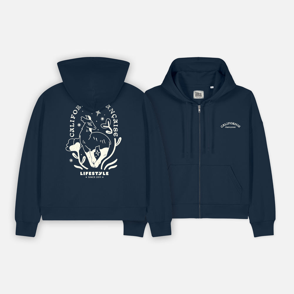 Women Zipped Hoodie GOAT