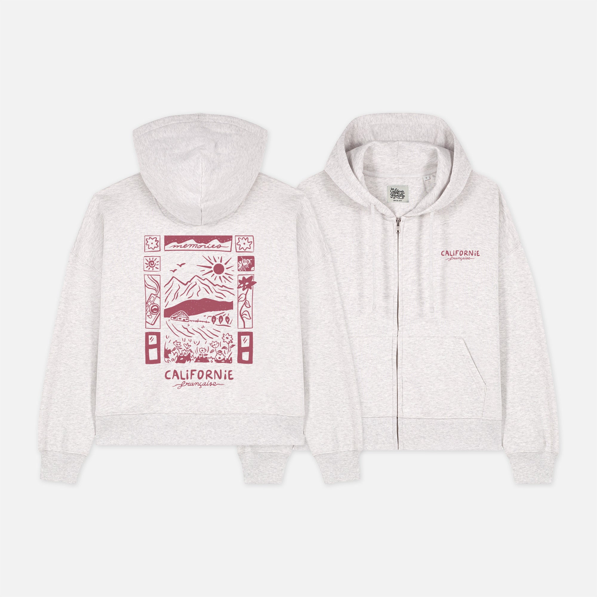Women Zipped Hoodie Summer Memories