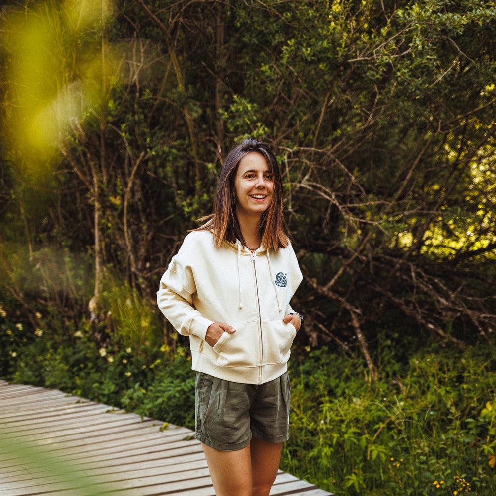 Women Zipped Hoodie Botanik
