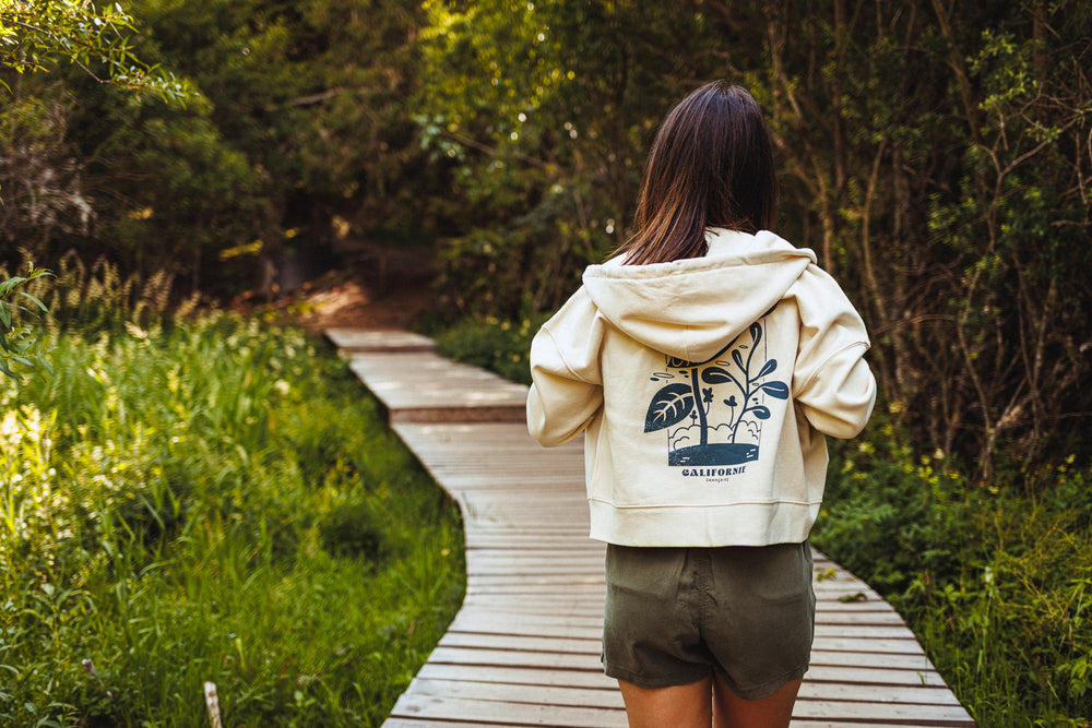 Women Zipped Hoodie Botanik