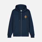 Zipped Hoodie Volcanic Sunset Navy