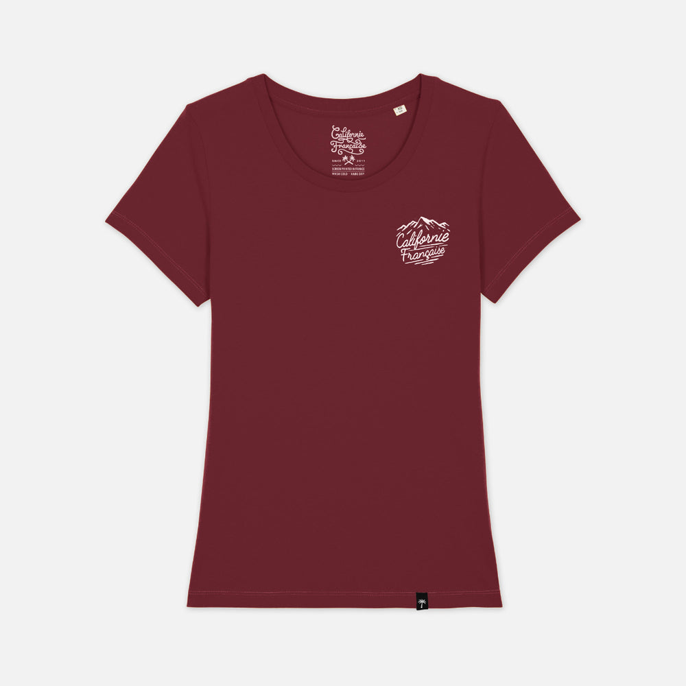Women T-shirt Peak Burgundy