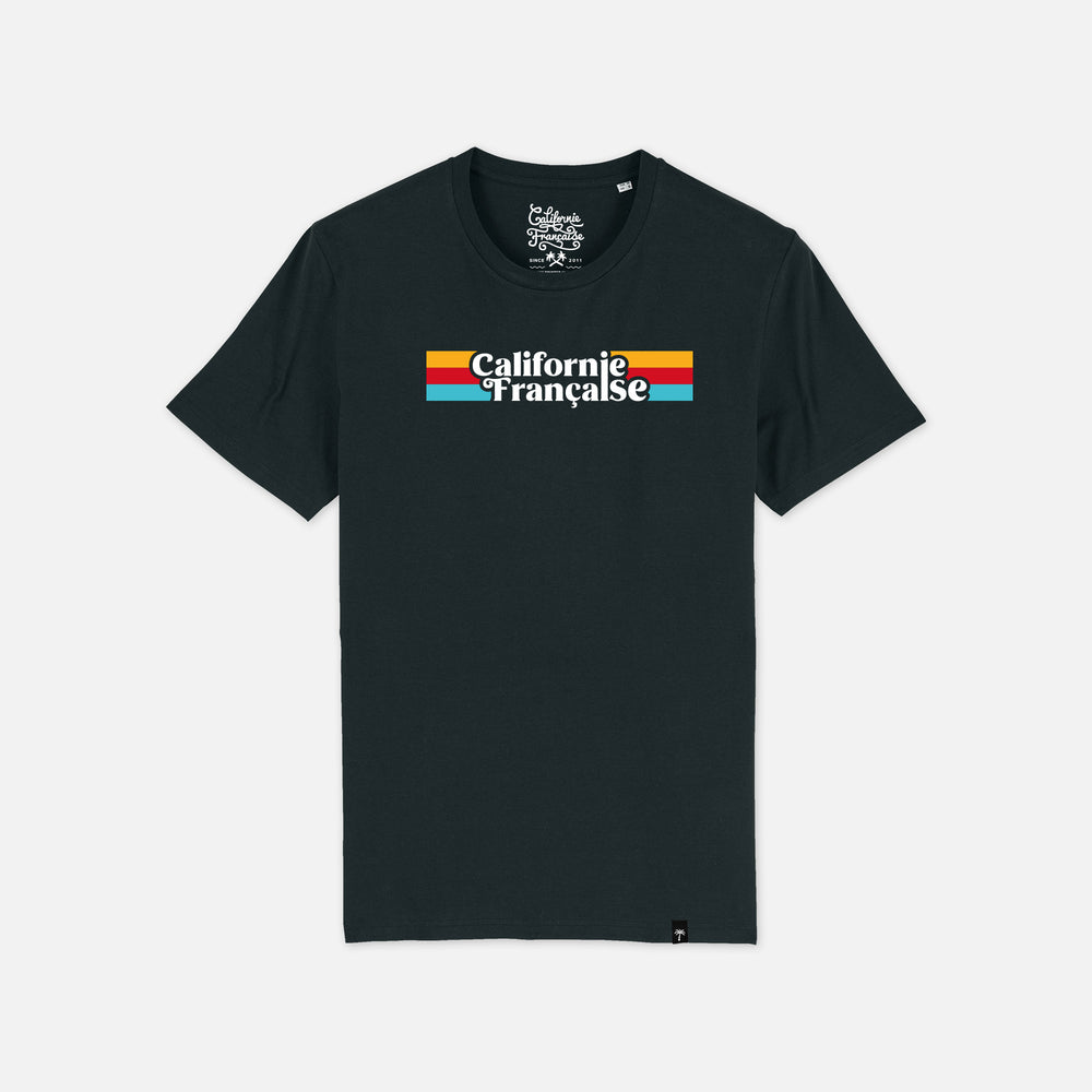 T-shirt Rainbow Black