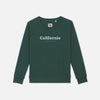 Women Sweatshirt Crewneck Vintage Logo Green